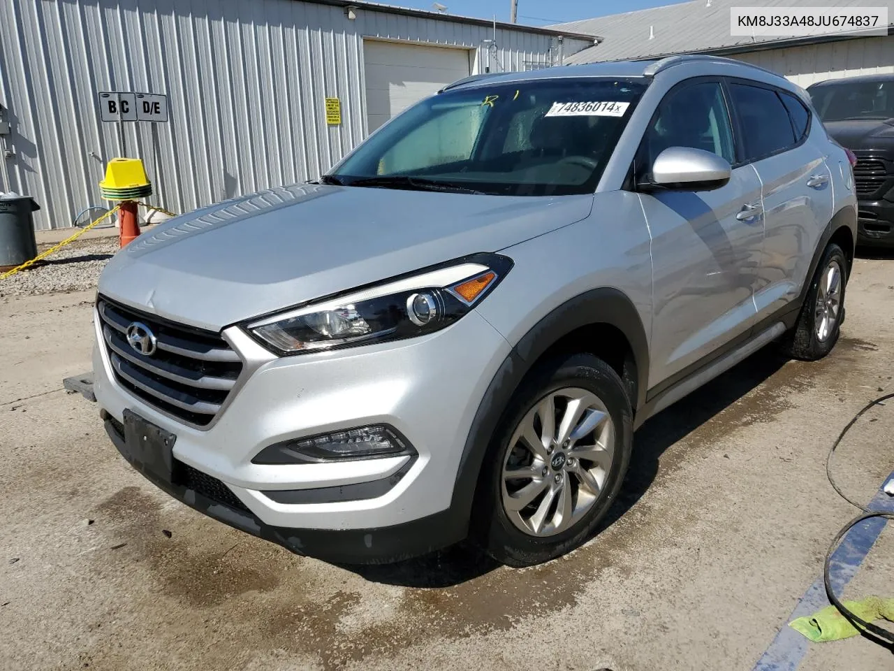 2018 Hyundai Tucson Sel VIN: KM8J33A48JU674837 Lot: 74836014