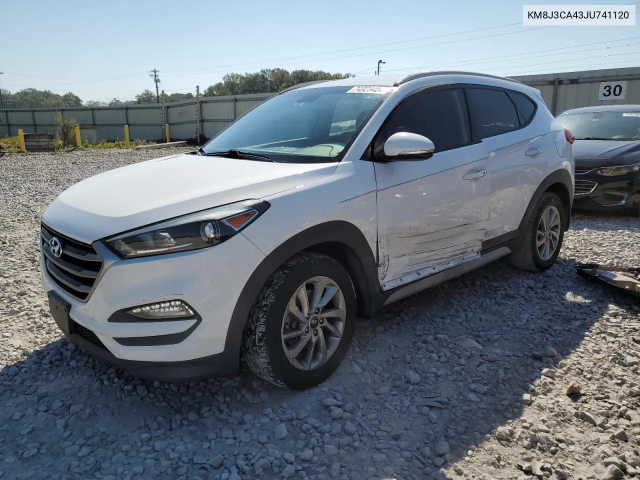 2018 Hyundai Tucson Sel VIN: KM8J3CA43JU741120 Lot: 74923484