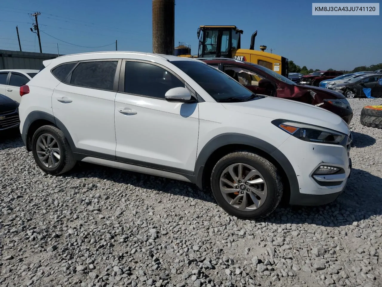 2018 Hyundai Tucson Sel VIN: KM8J3CA43JU741120 Lot: 74923484