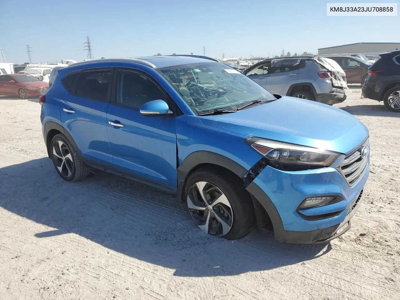 2018 Hyundai Tucson Value VIN: KM8J33A23JU708858 Lot: 74988234