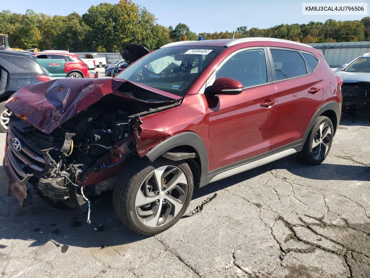 2018 Hyundai Tucson Sport VIN: KM8J3CAL4JU796506 Lot: 74994484