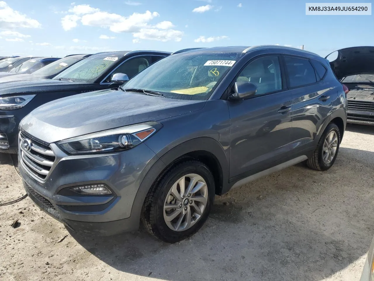 2018 Hyundai Tucson Sel VIN: KM8J33A49JU654290 Lot: 75071744