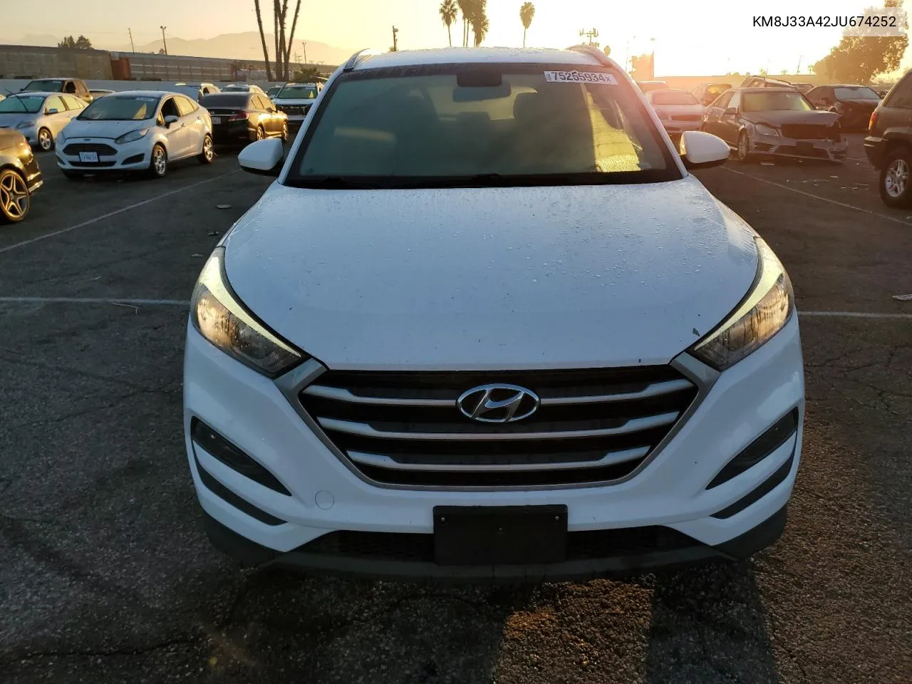 2018 Hyundai Tucson Sel VIN: KM8J33A42JU674252 Lot: 75255934