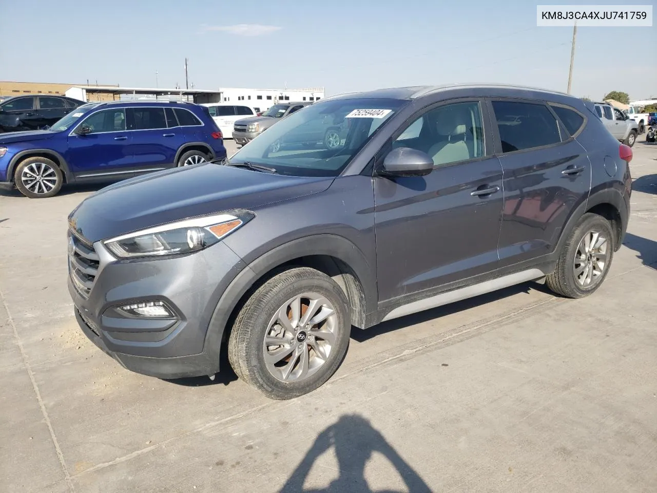 2018 Hyundai Tucson Sel VIN: KM8J3CA4XJU741759 Lot: 75259404