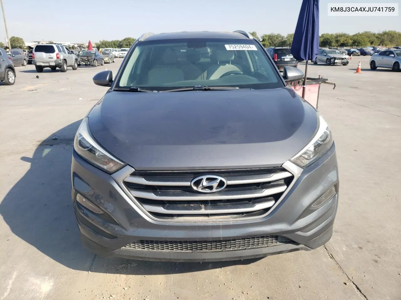 2018 Hyundai Tucson Sel VIN: KM8J3CA4XJU741759 Lot: 75259404