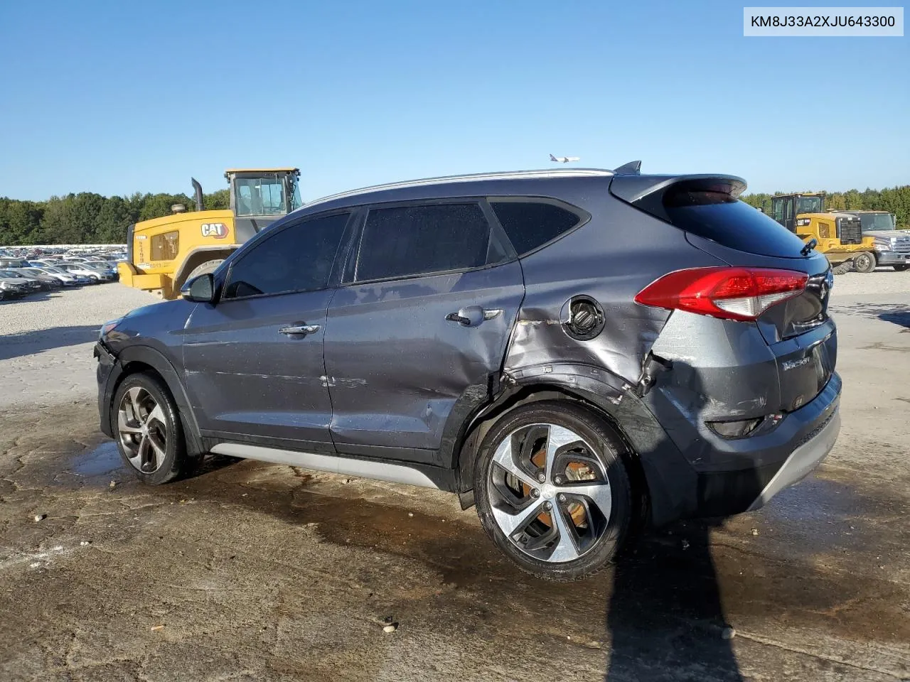 2018 Hyundai Tucson Value VIN: KM8J33A2XJU643300 Lot: 75312124