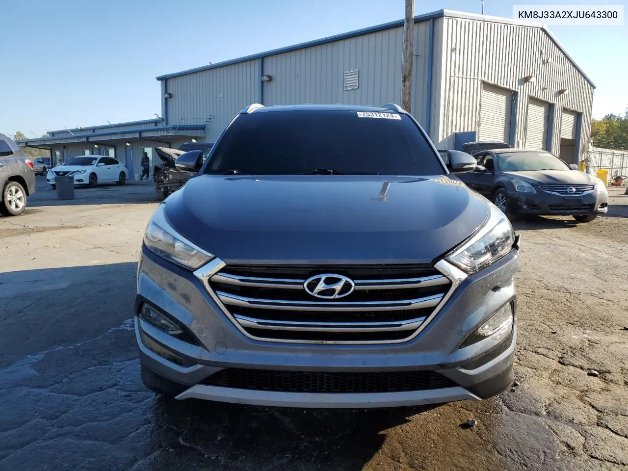 2018 Hyundai Tucson Value VIN: KM8J33A2XJU643300 Lot: 75312124