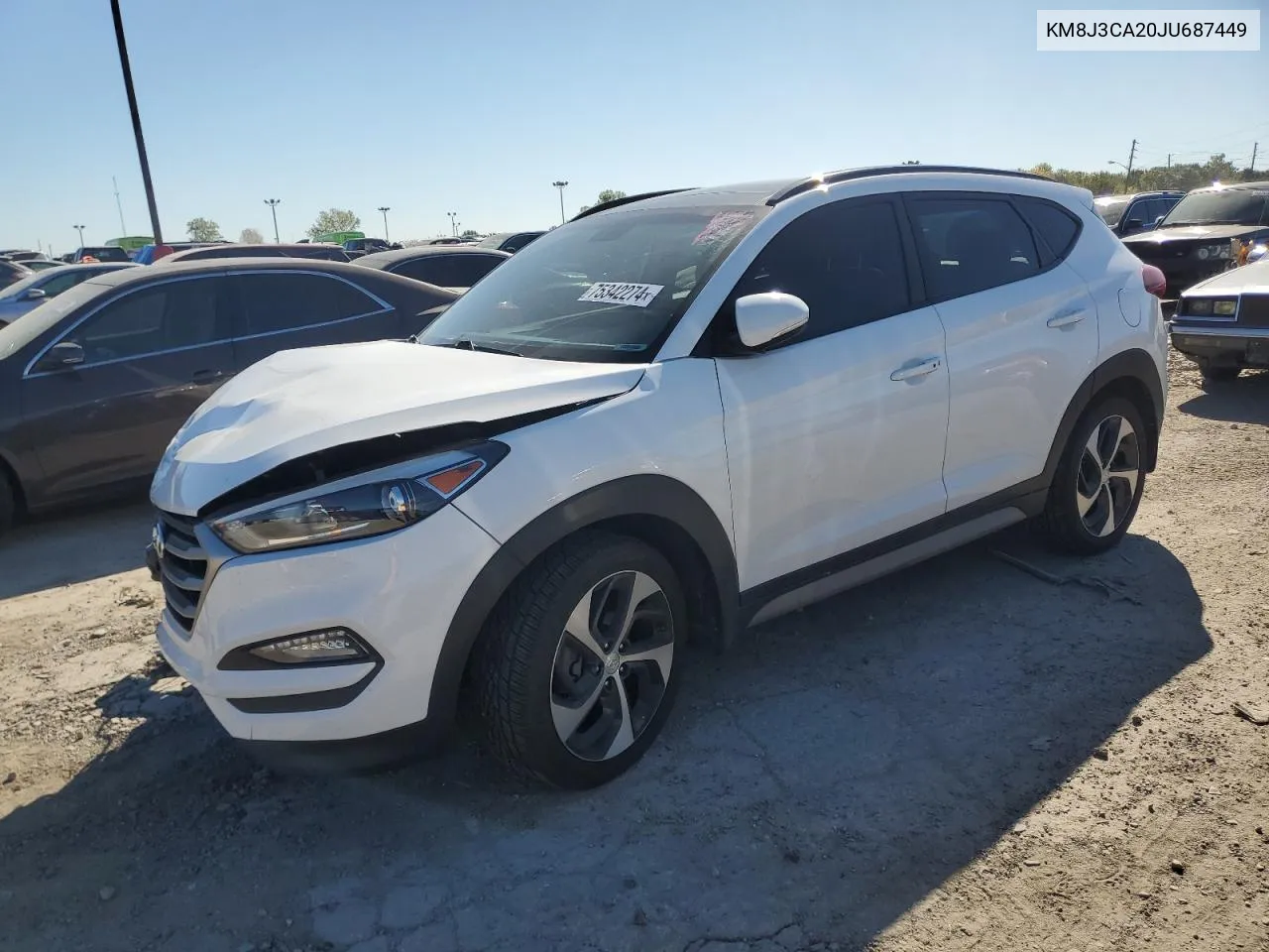 2018 Hyundai Tucson Value VIN: KM8J3CA20JU687449 Lot: 75342274