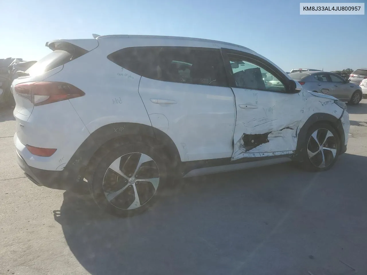 2018 Hyundai Tucson Sport VIN: KM8J33AL4JU800957 Lot: 75420424