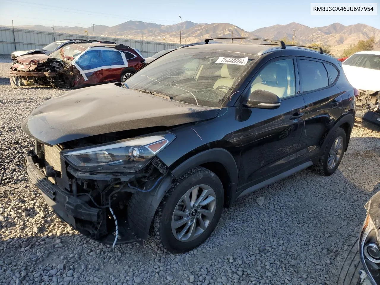 2018 Hyundai Tucson Sel VIN: KM8J3CA46JU697954 Lot: 75448094