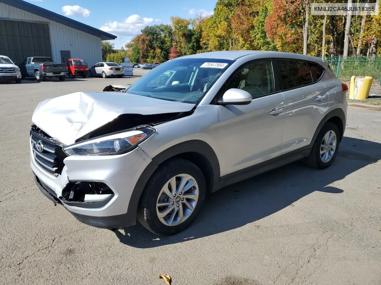 2018 Hyundai Tucson Se VIN: KM8J2CA46JU818355 Lot: 75547564