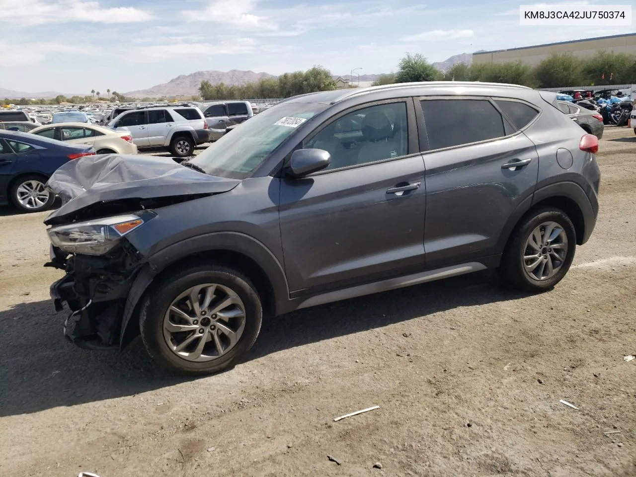 2018 Hyundai Tucson Sel VIN: KM8J3CA42JU750374 Lot: 75812054