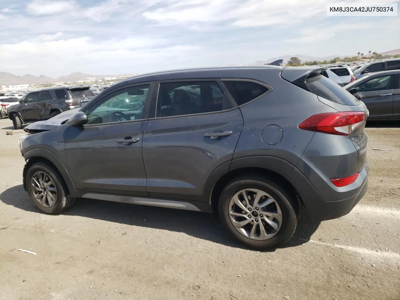 2018 Hyundai Tucson Sel VIN: KM8J3CA42JU750374 Lot: 75812054