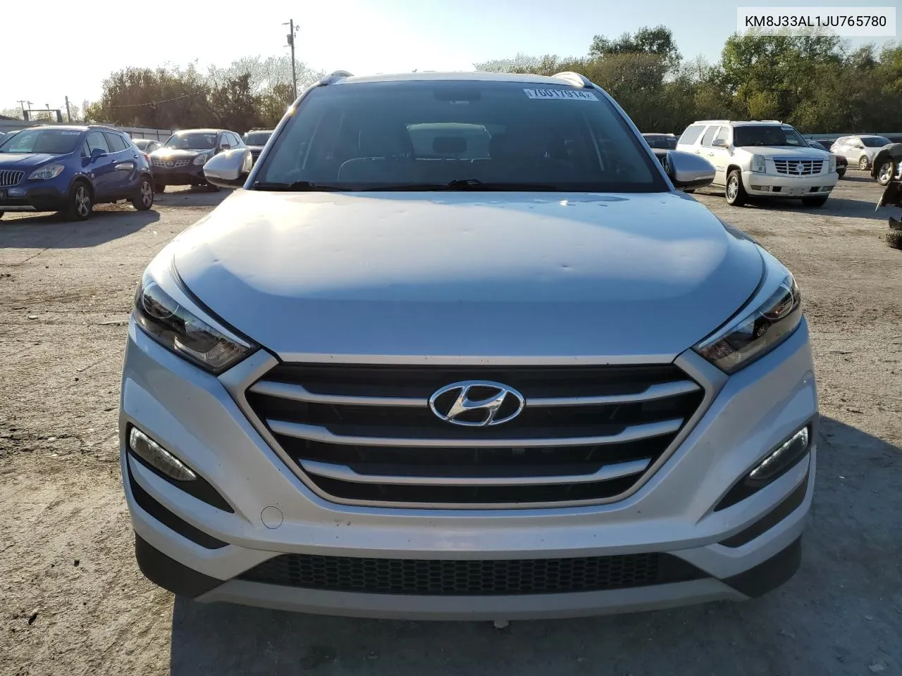 2018 Hyundai Tucson Sport VIN: KM8J33AL1JU765780 Lot: 76017914