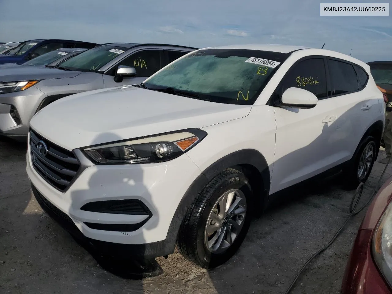 2018 Hyundai Tucson Se VIN: KM8J23A42JU660225 Lot: 76118054