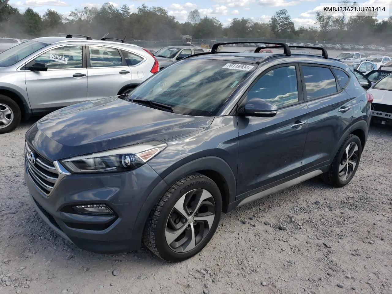 2018 Hyundai Tucson Value VIN: KM8J33A21JU761414 Lot: 76119904