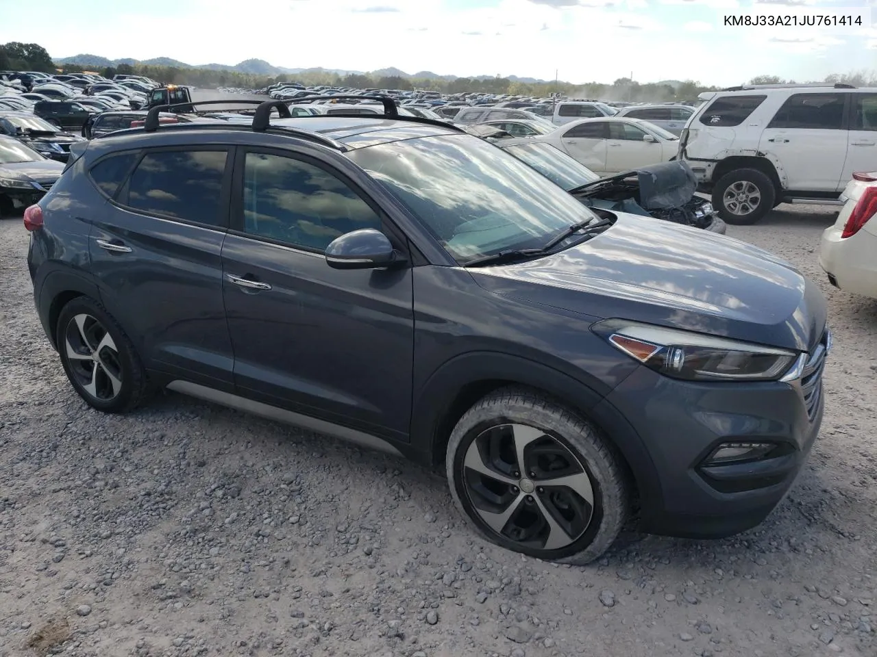 2018 Hyundai Tucson Value VIN: KM8J33A21JU761414 Lot: 76119904