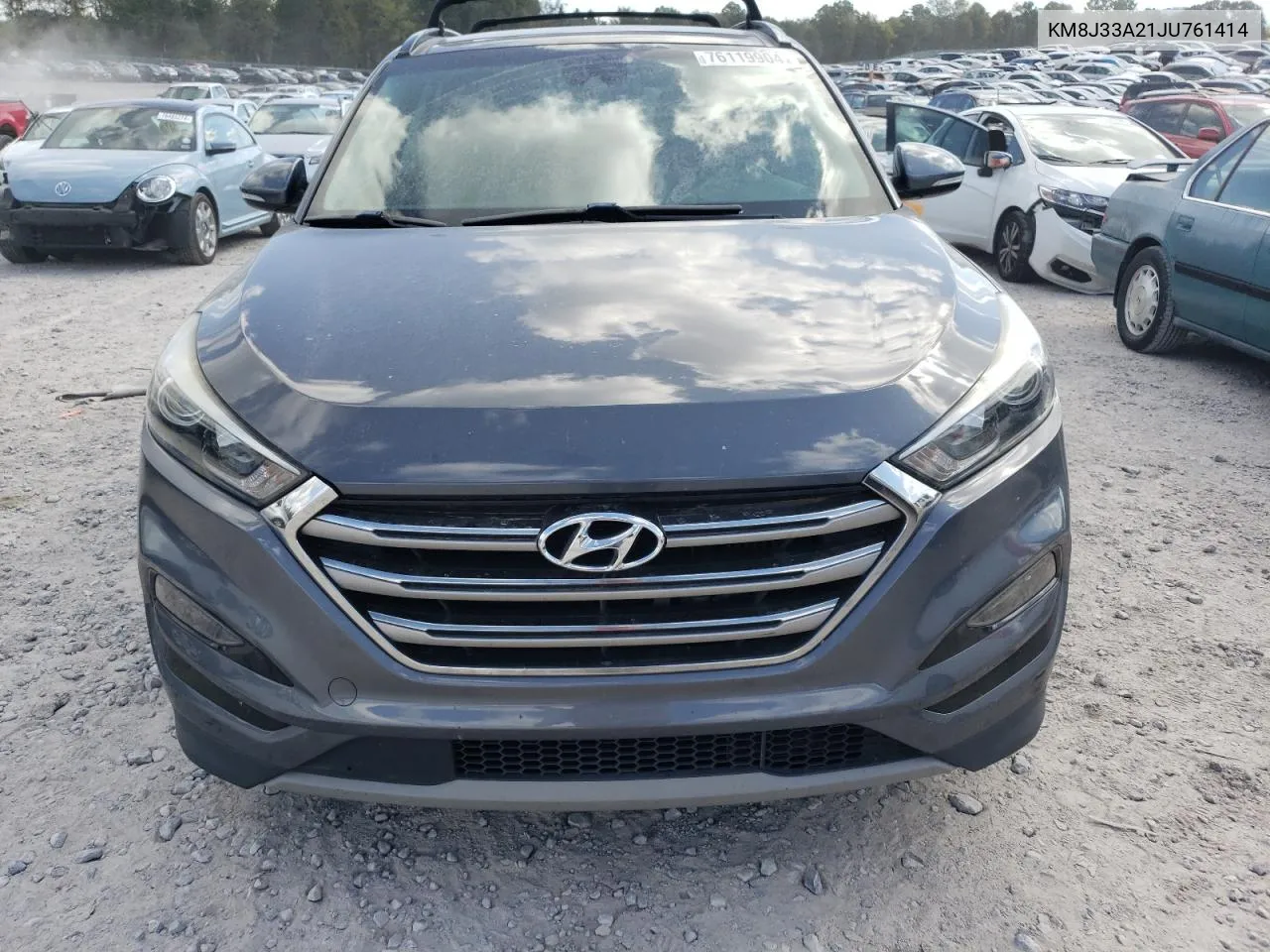 2018 Hyundai Tucson Value VIN: KM8J33A21JU761414 Lot: 76119904