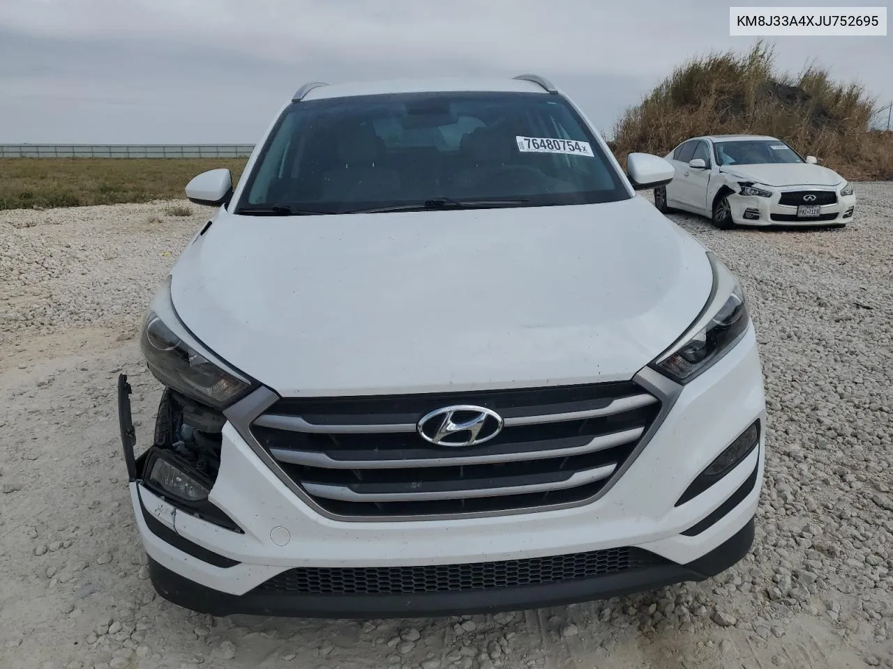 2018 Hyundai Tucson Sel VIN: KM8J33A4XJU752695 Lot: 76480754