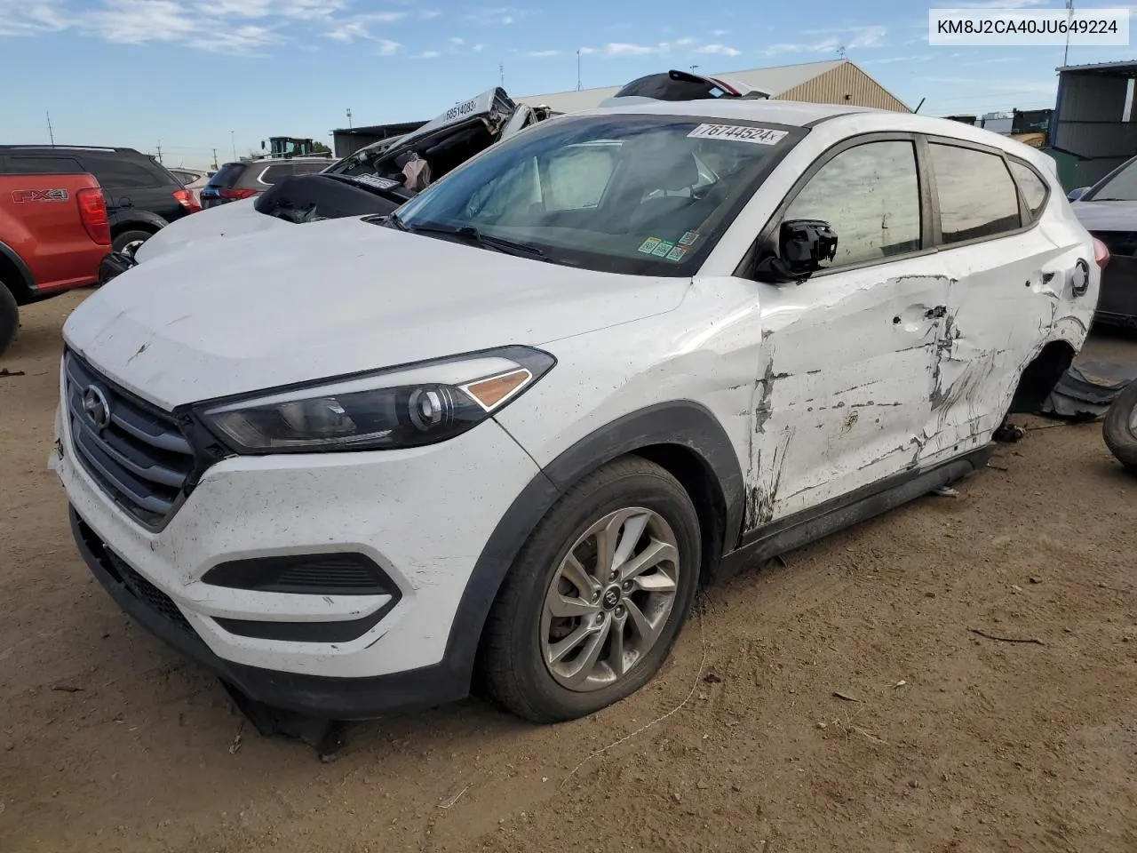 2018 Hyundai Tucson Se VIN: KM8J2CA40JU649224 Lot: 76744524