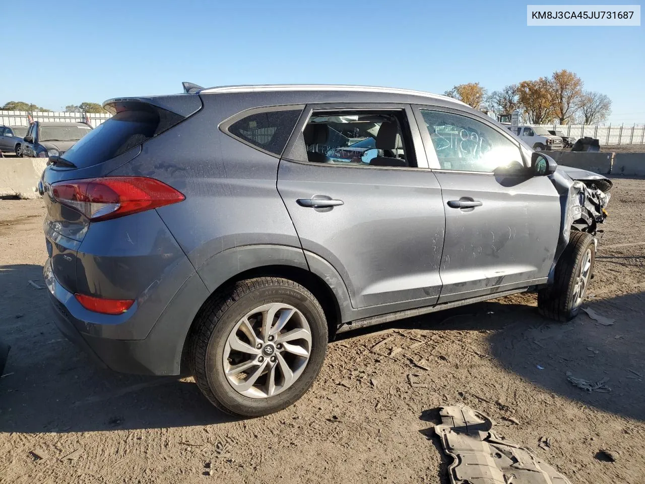 2018 Hyundai Tucson Sel VIN: KM8J3CA45JU731687 Lot: 76842764