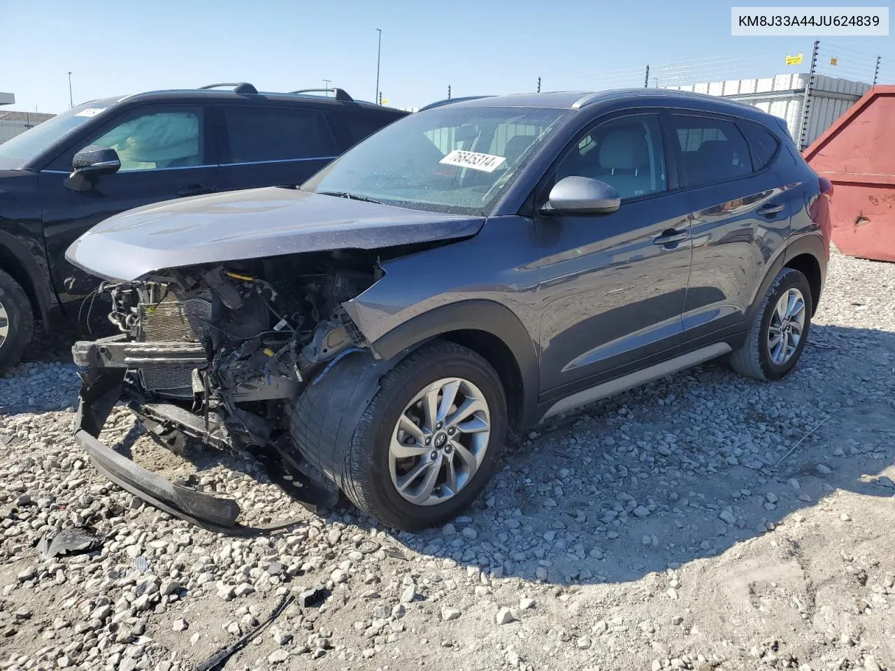 2018 Hyundai Tucson Sel VIN: KM8J33A44JU624839 Lot: 76845314