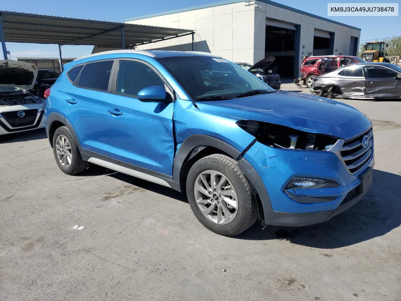 2018 Hyundai Tucson Sel VIN: KM8J3CA49JU738478 Lot: 76924514