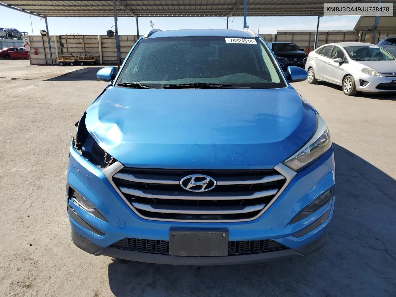 2018 Hyundai Tucson Sel VIN: KM8J3CA49JU738478 Lot: 76924514