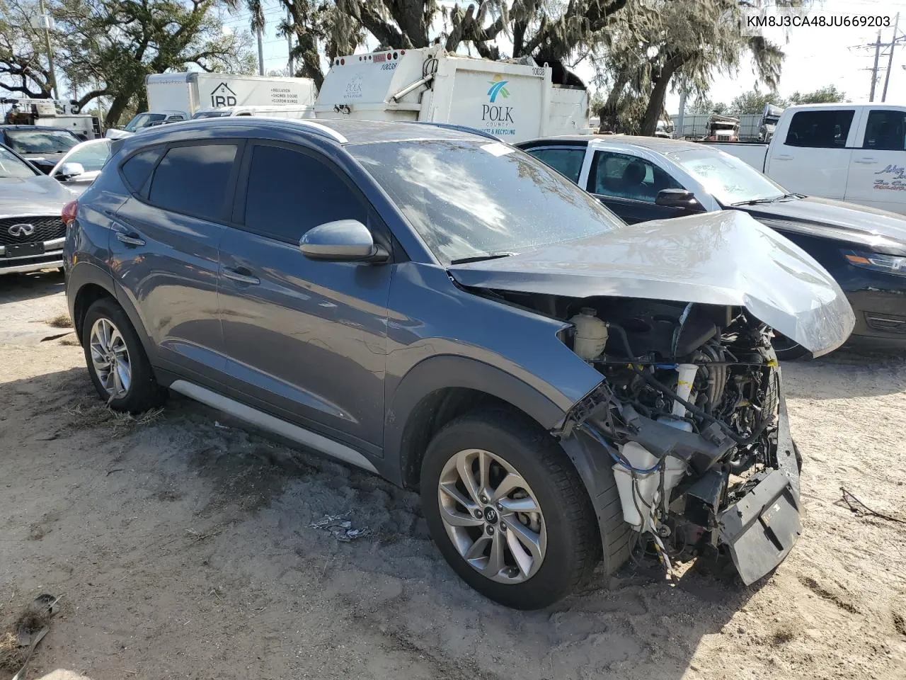 2018 Hyundai Tucson Sel VIN: KM8J3CA48JU669203 Lot: 77157944