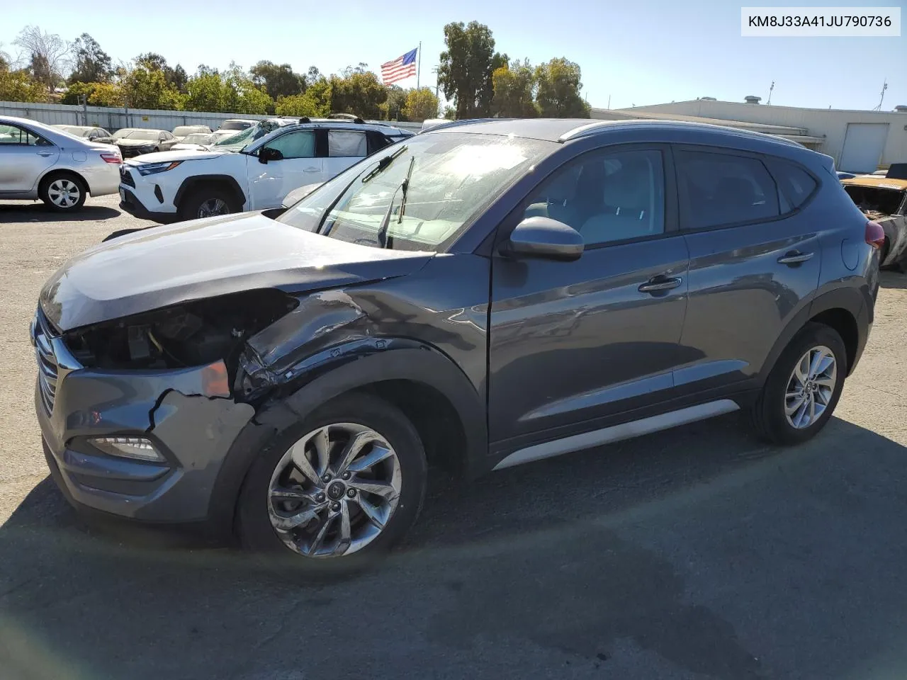 2018 Hyundai Tucson Sel VIN: KM8J33A41JU790736 Lot: 77212624