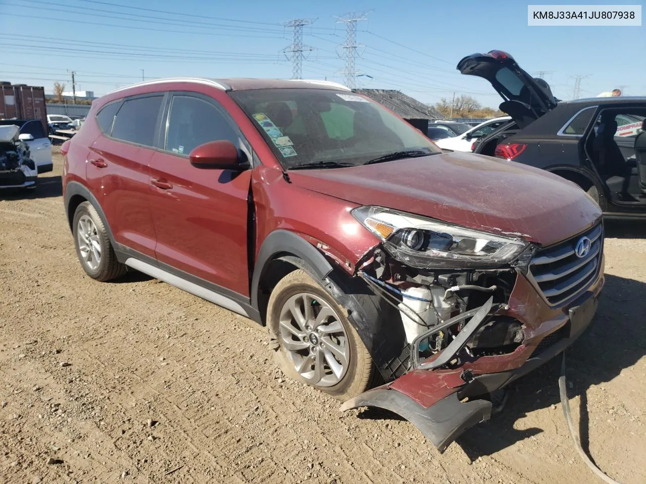 KM8J33A41JU807938 2018 Hyundai Tucson Sel