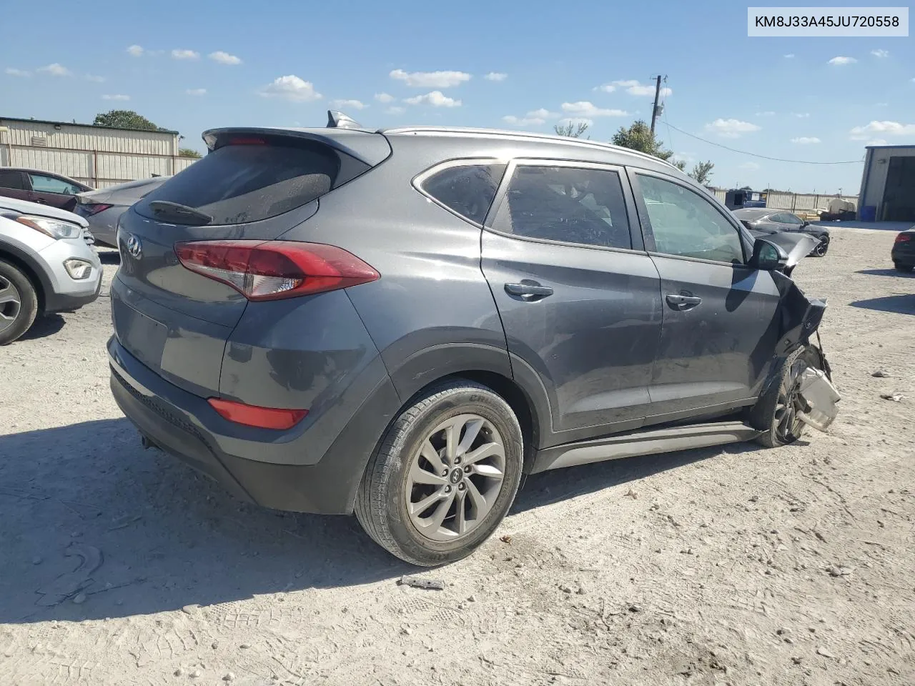 2018 Hyundai Tucson Sel VIN: KM8J33A45JU720558 Lot: 77475184