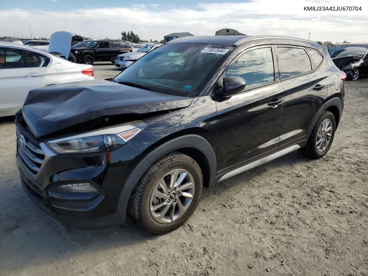 2018 Hyundai Tucson Sel VIN: KM8J33A42JU670704 Lot: 77657544