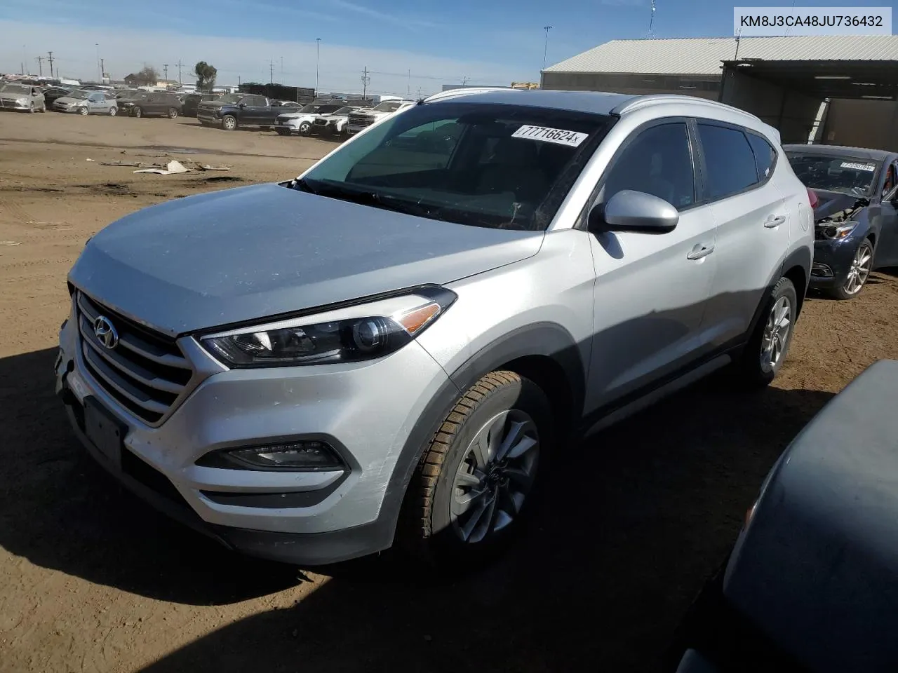 2018 Hyundai Tucson Sel VIN: KM8J3CA48JU736432 Lot: 77716624