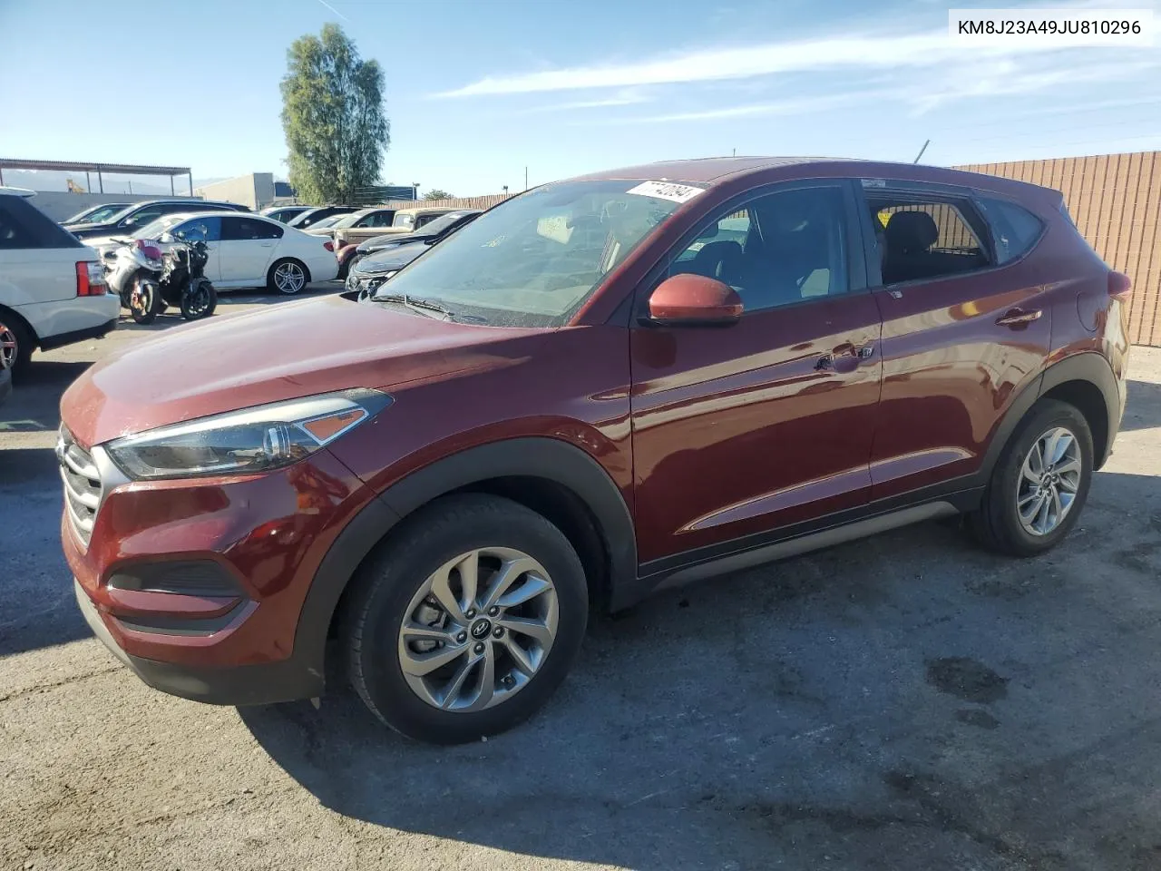 2018 Hyundai Tucson Se VIN: KM8J23A49JU810296 Lot: 77742094