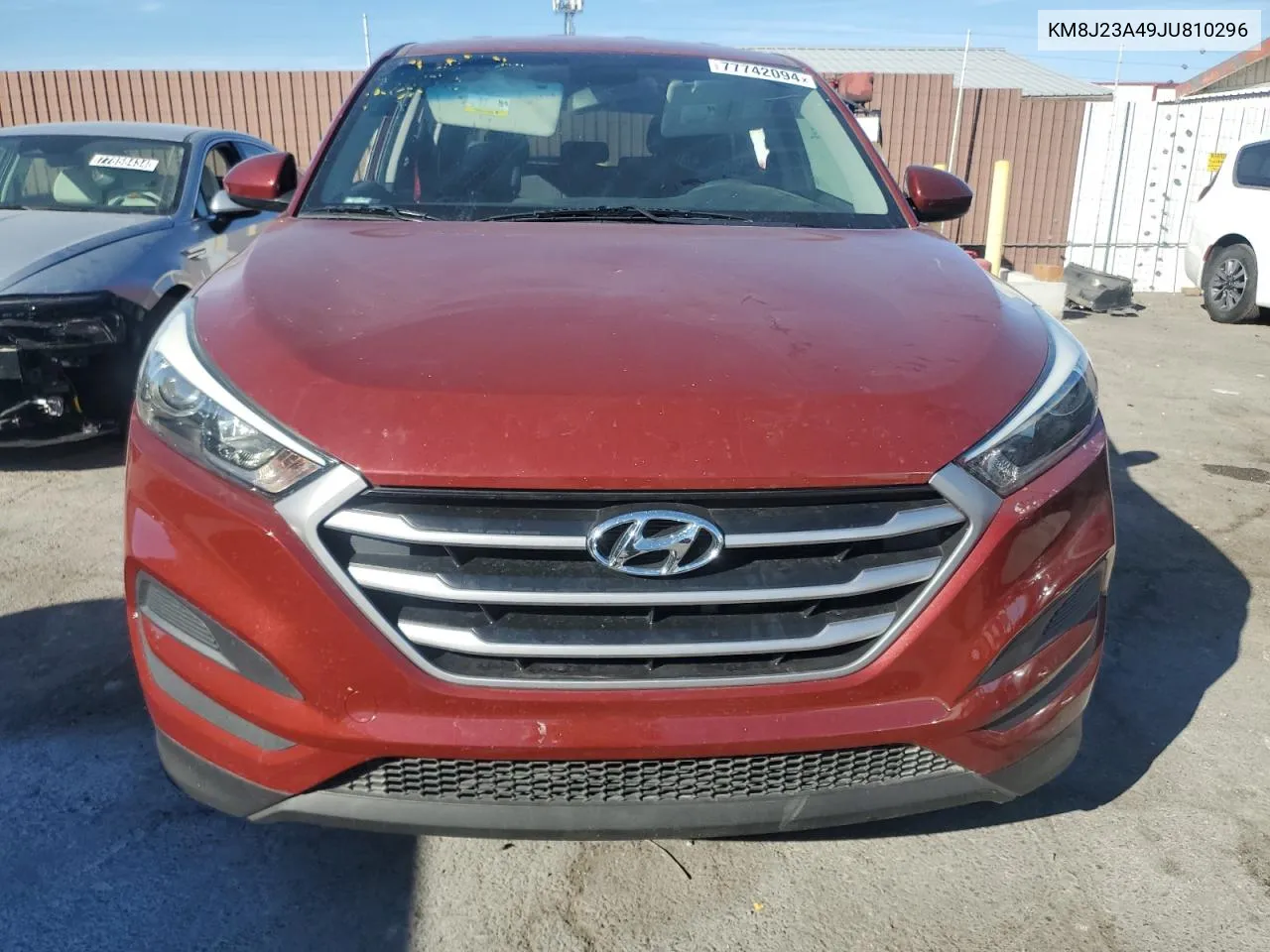 2018 Hyundai Tucson Se VIN: KM8J23A49JU810296 Lot: 77742094