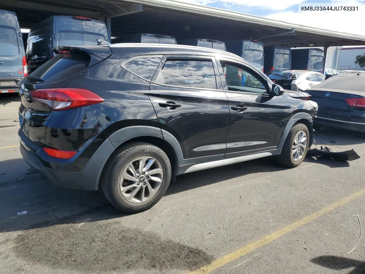 2018 Hyundai Tucson Sel VIN: KM8J33A44JU743331 Lot: 78097034