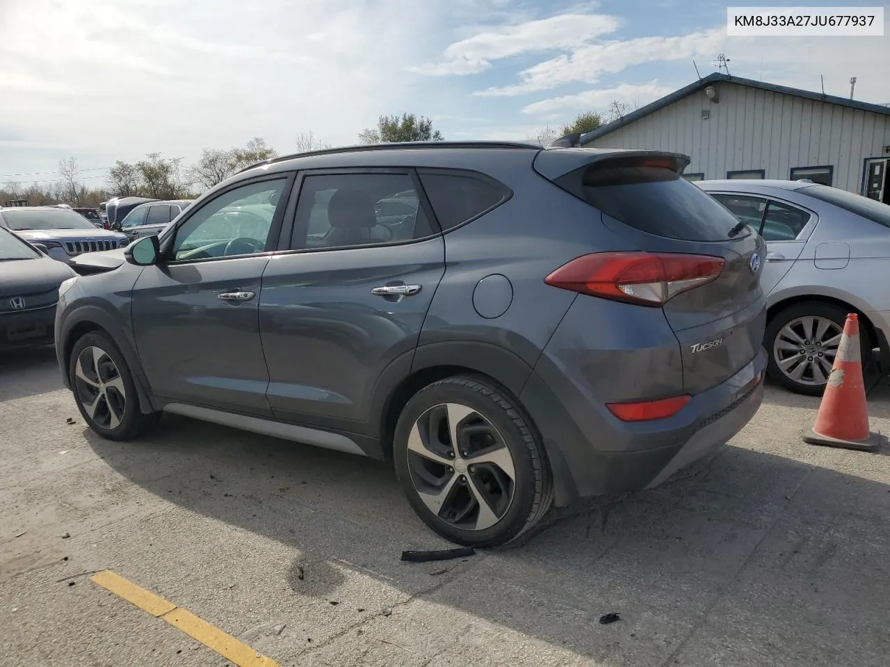 2018 Hyundai Tucson Value VIN: KM8J33A27JU677937 Lot: 78639564