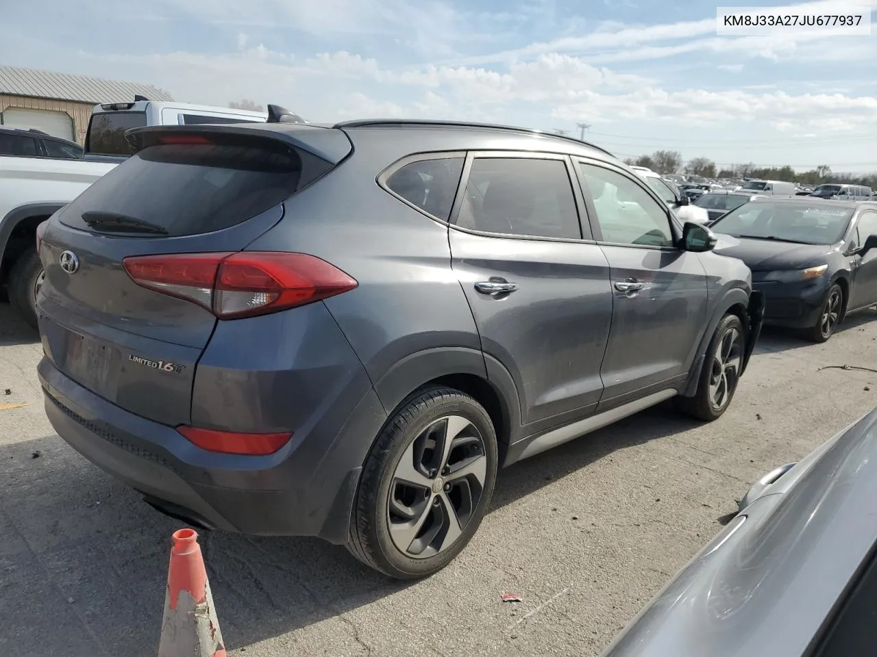 2018 Hyundai Tucson Value VIN: KM8J33A27JU677937 Lot: 78639564