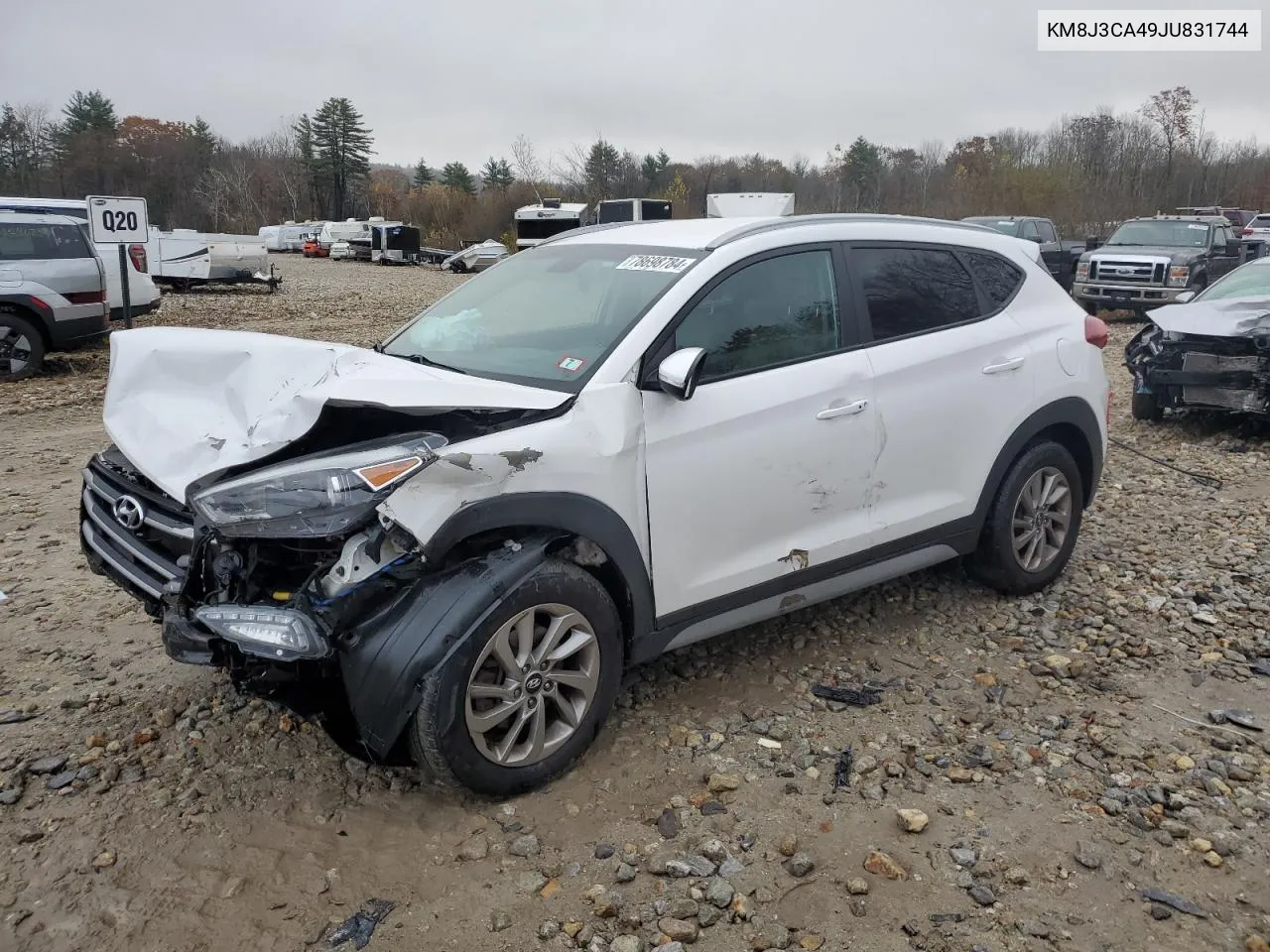 2018 Hyundai Tucson Sel VIN: KM8J3CA49JU831744 Lot: 78698784