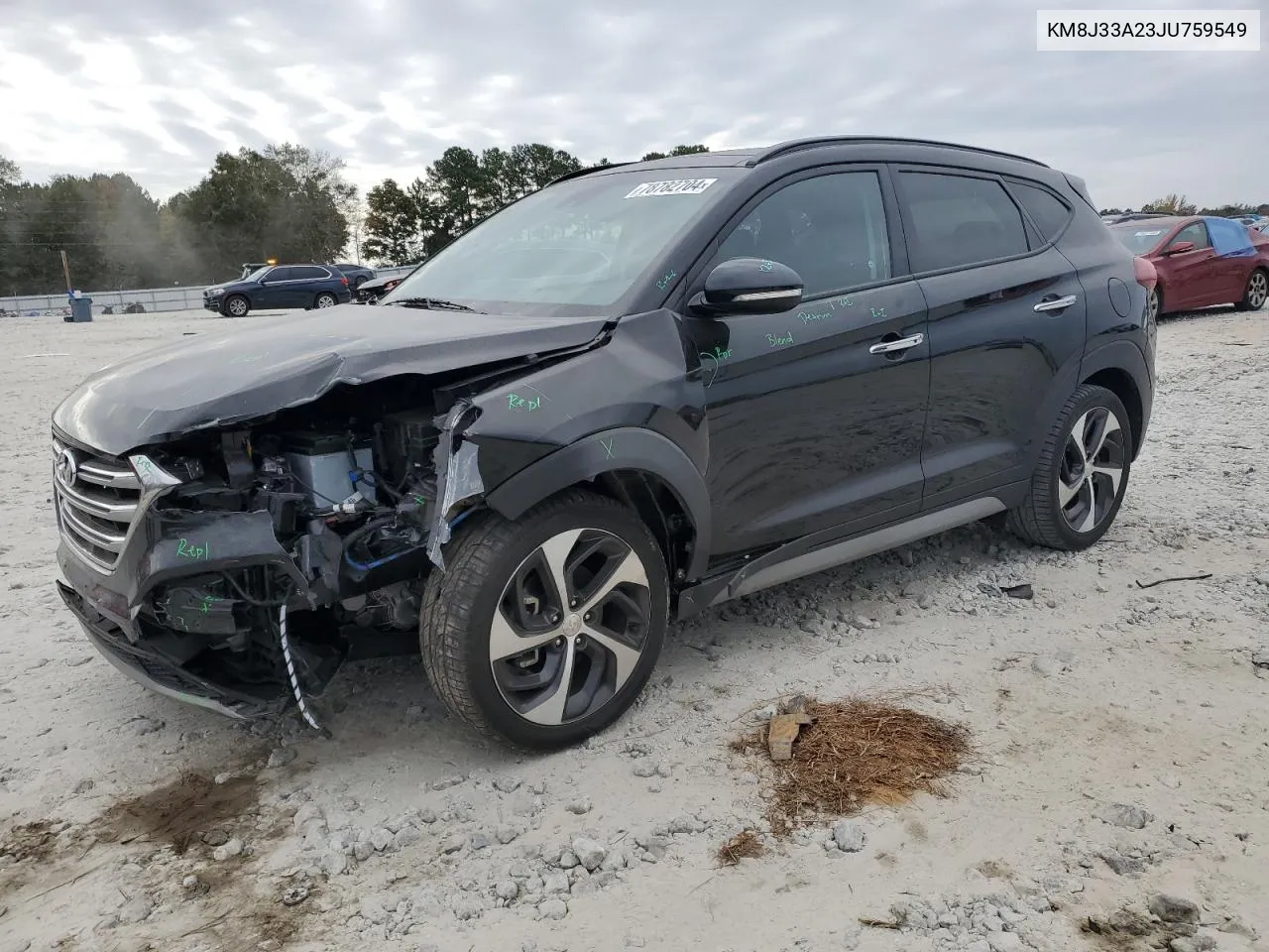 2018 Hyundai Tucson Value VIN: KM8J33A23JU759549 Lot: 78782704