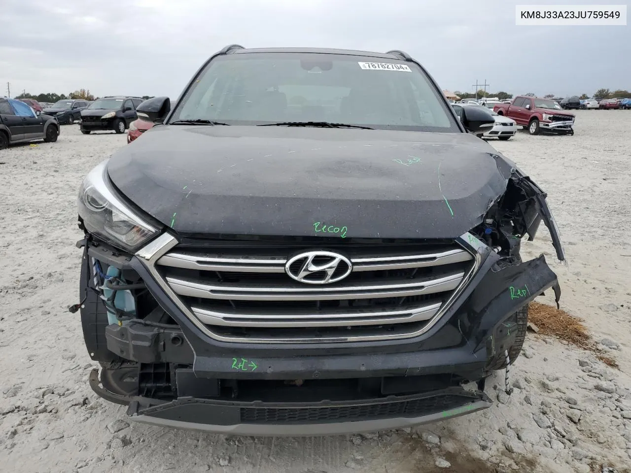 2018 Hyundai Tucson Value VIN: KM8J33A23JU759549 Lot: 78782704