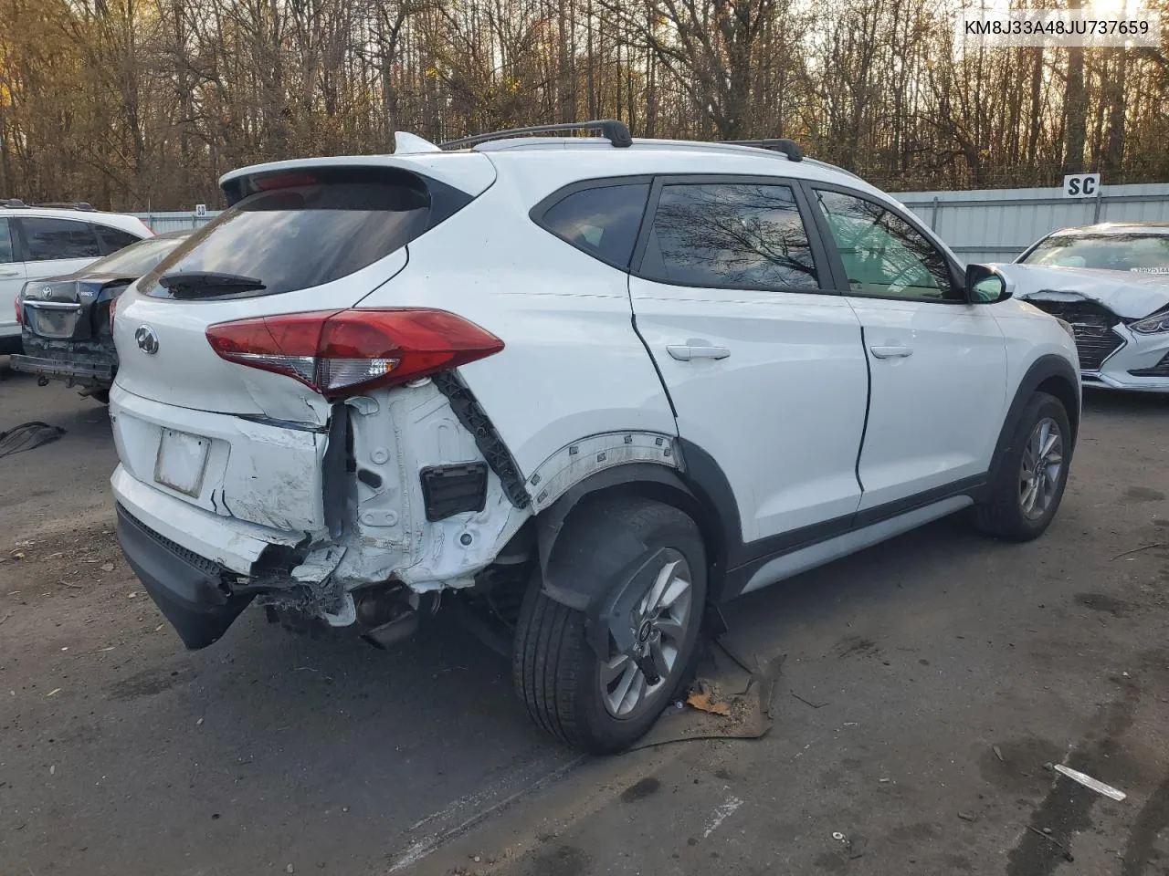 2018 Hyundai Tucson Sel VIN: KM8J33A48JU737659 Lot: 78829964