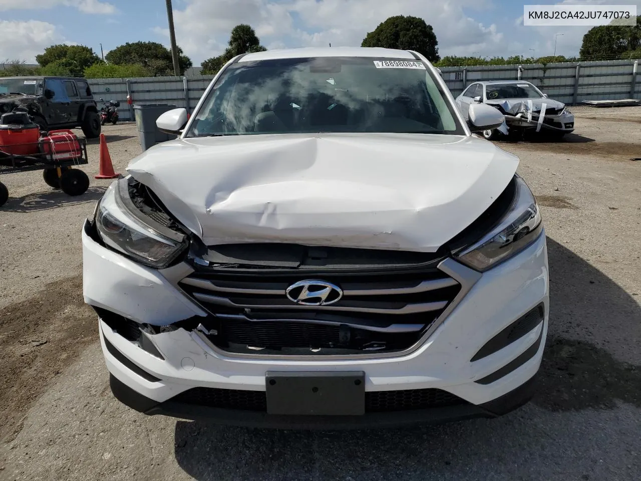 2018 Hyundai Tucson Se VIN: KM8J2CA42JU747073 Lot: 78898084