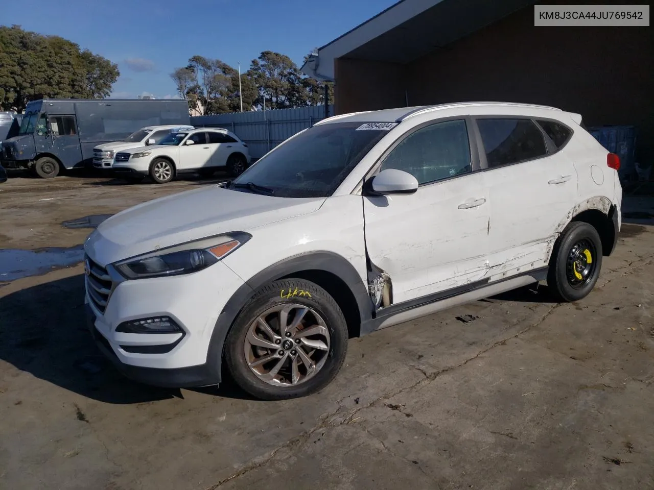 2018 Hyundai Tucson Sel VIN: KM8J3CA44JU769542 Lot: 78954004