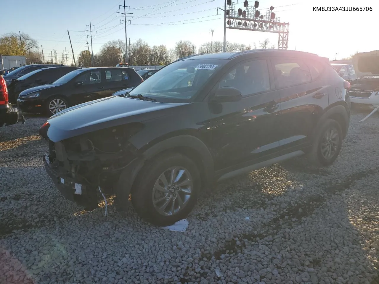 2018 Hyundai Tucson Sel VIN: KM8J33A43JU665706 Lot: 79082104