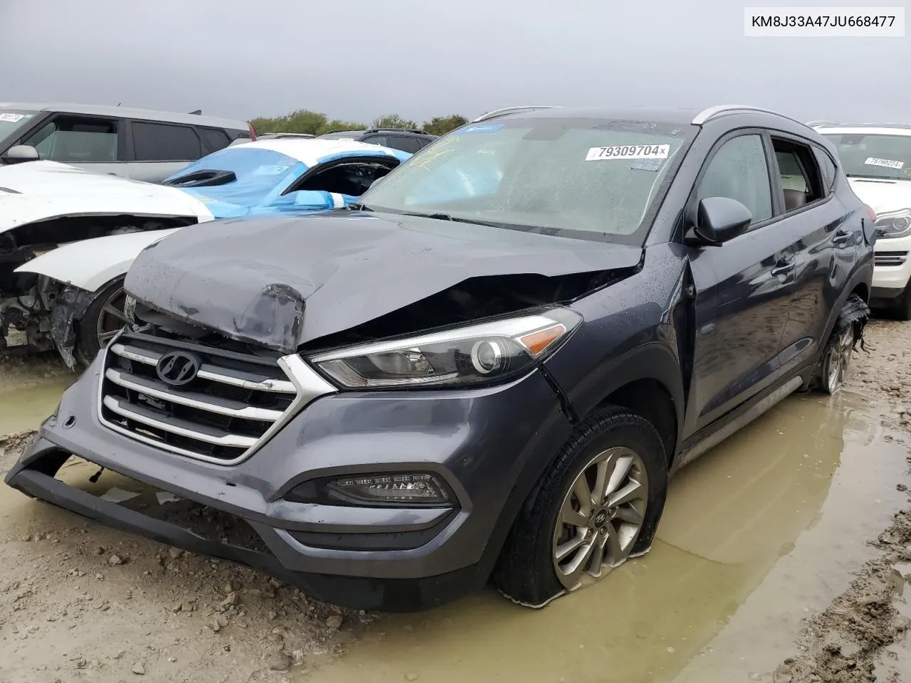 2018 Hyundai Tucson Sel VIN: KM8J33A47JU668477 Lot: 79309704