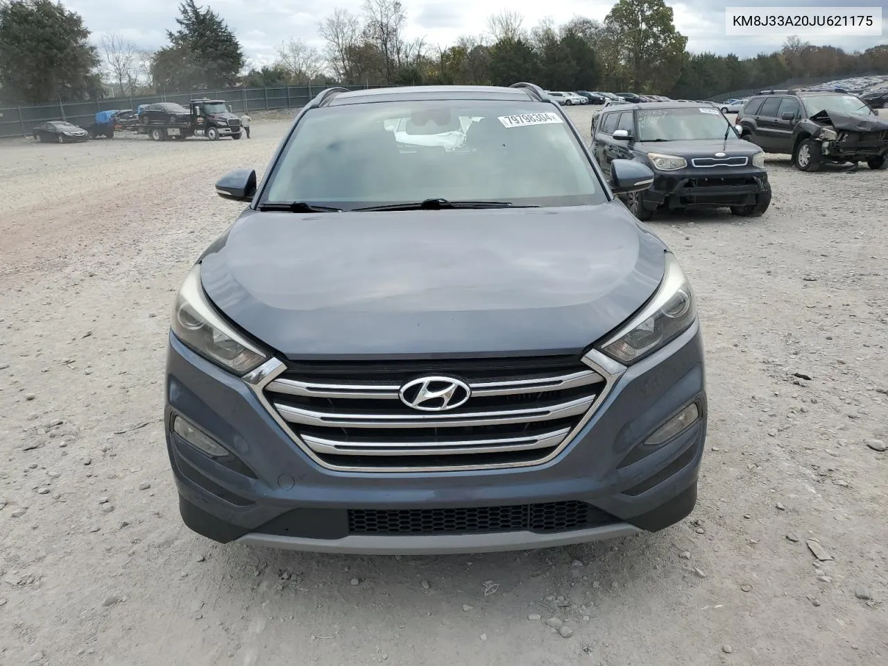 2018 Hyundai Tucson Value VIN: KM8J33A20JU621175 Lot: 79798304