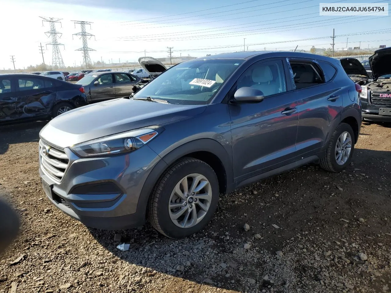 2018 Hyundai Tucson Se VIN: KM8J2CA40JU654794 Lot: 79891024