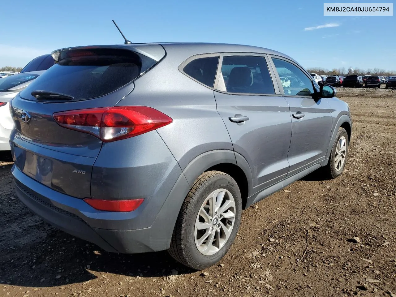 2018 Hyundai Tucson Se VIN: KM8J2CA40JU654794 Lot: 79891024